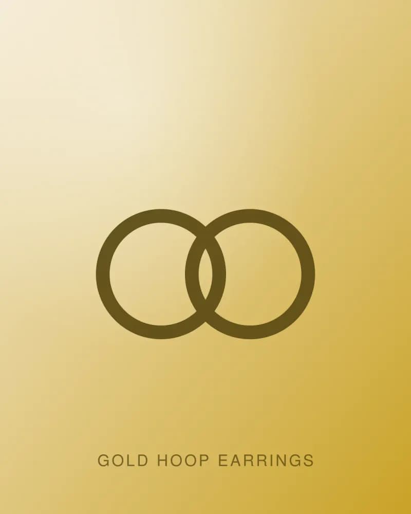 Gold hoop earrings