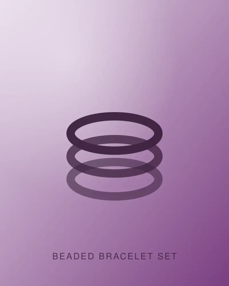 Beaded bracelet set